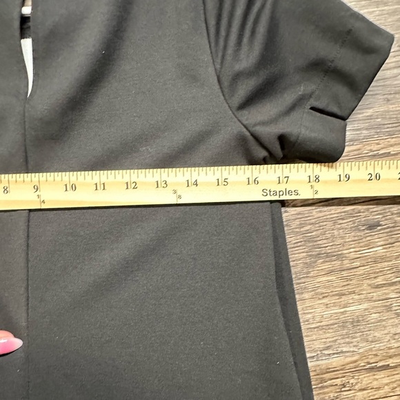 Simply Vera Vera Wang Black and White Crew Neck Sheath Dress - Picture 7 of 8